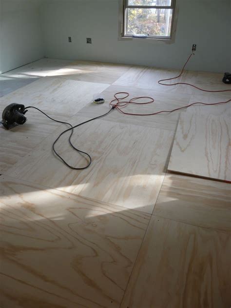 can i use plywood as my main flooring